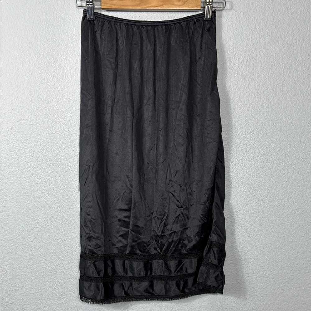 Vintage Radcliffe Lingerie Women's Lace‎ Black Slip